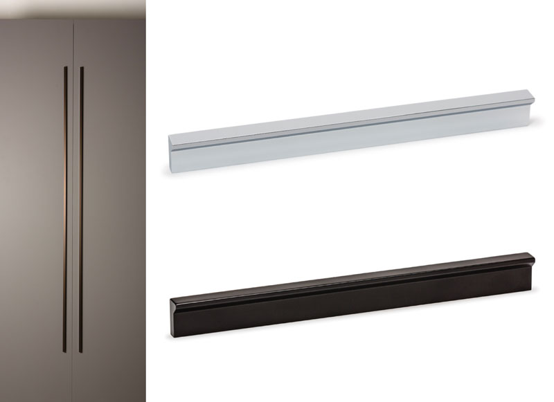 Tirador Angle largo para armarios de cocina. Long Angle handle for kitchen cupboards.